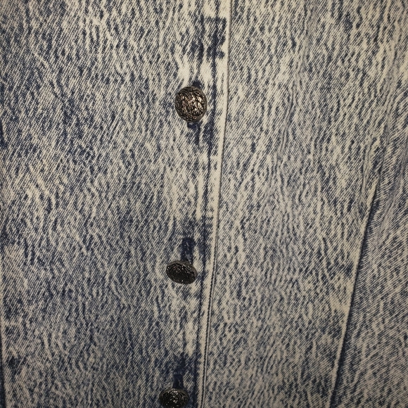 Vintage  90s denim floral dress size  11 - Picture 3 of 5